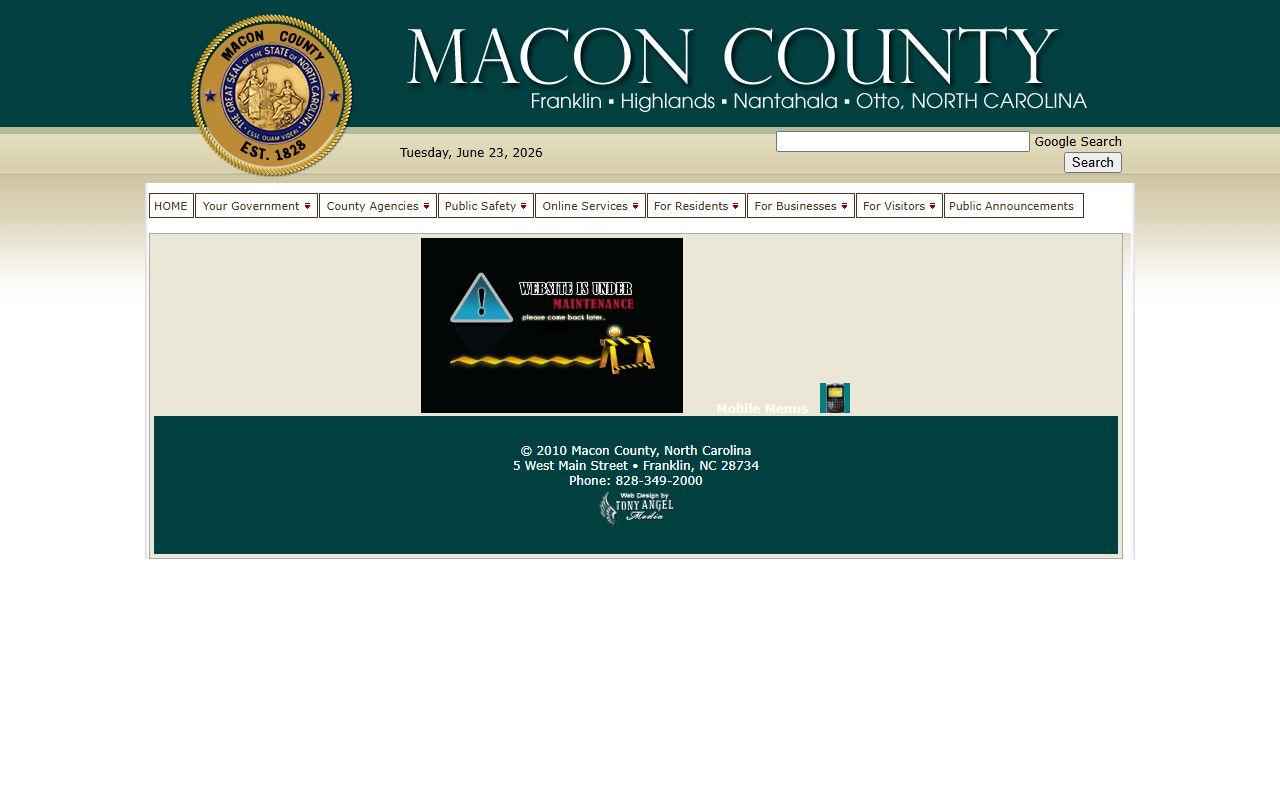 Macon County Detention Center inmate lookup and jail facility page